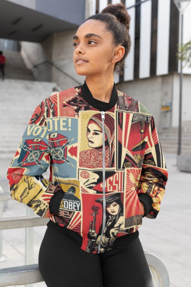 OBEY Vote Female Bomber Jacket