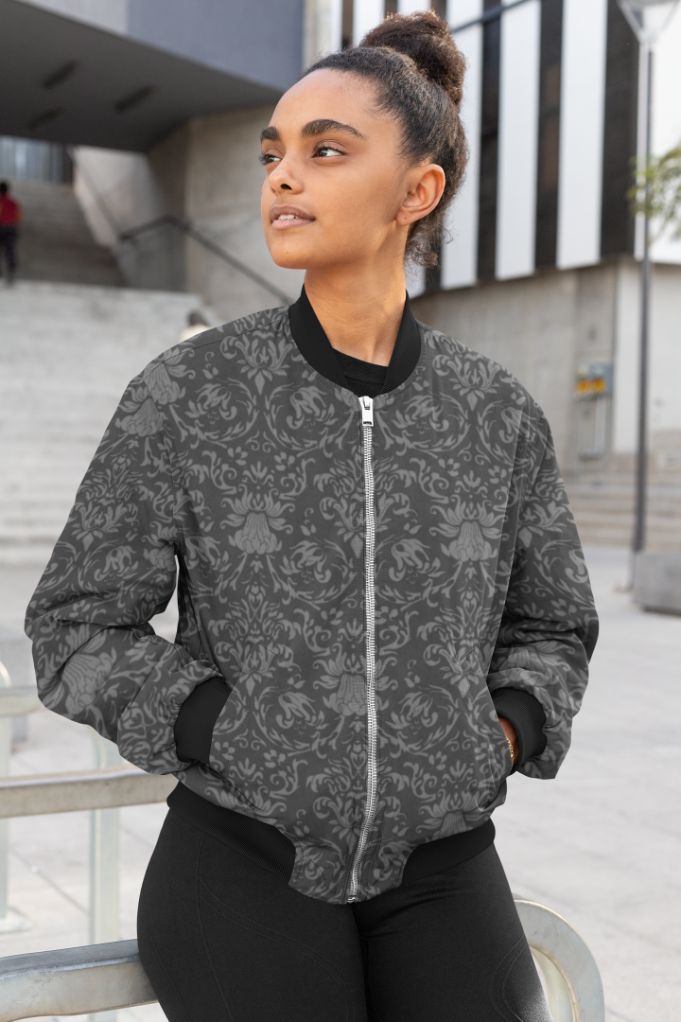 Pixalate Camofludge Female Bomber Jacket