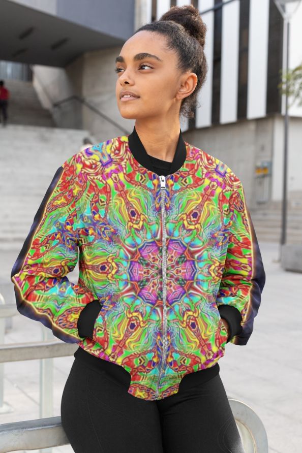 Pyrocibin Female Bomber Jacket