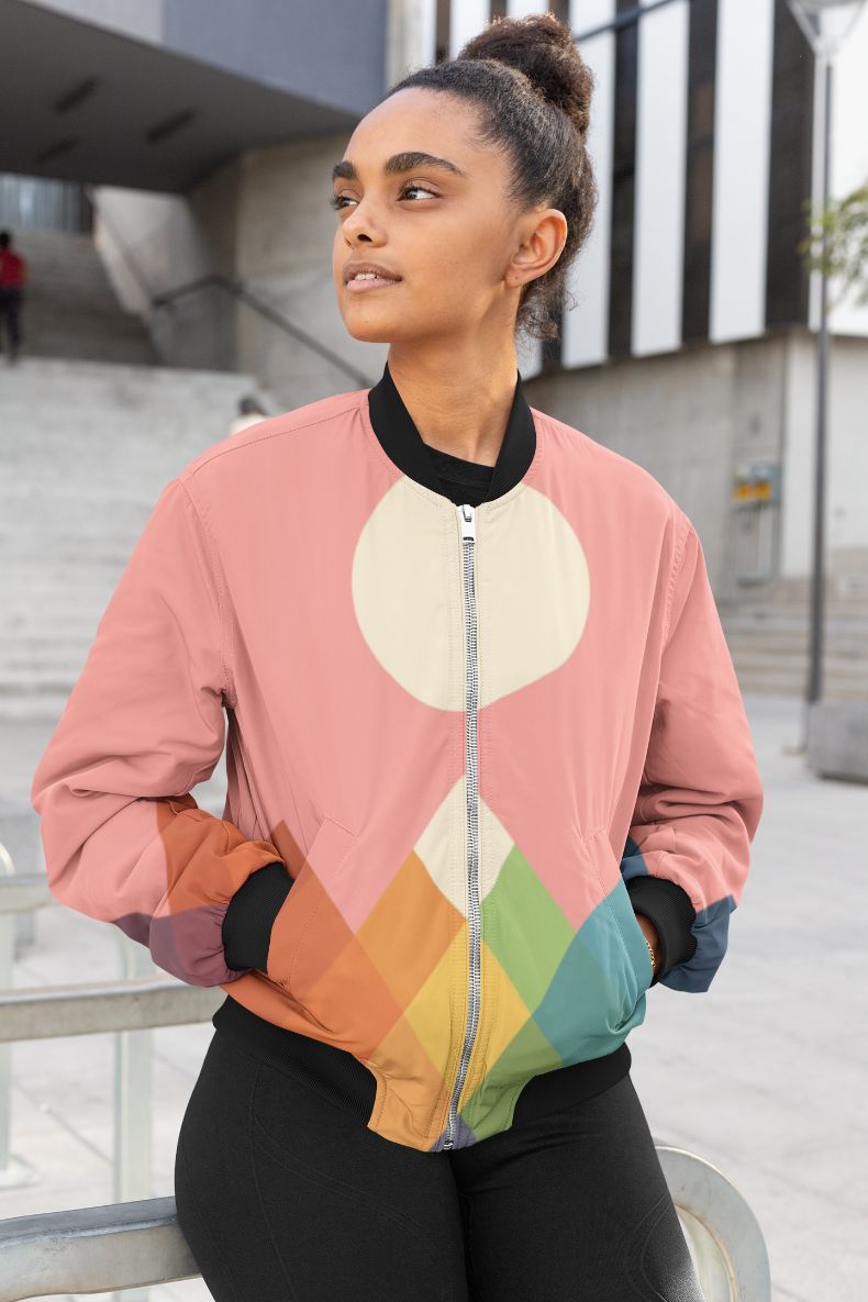 Rainbow Peak Female Bomber Jacket