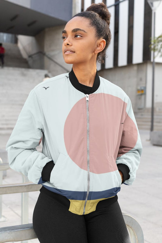 Sunset Scene Female Bomber Jacket