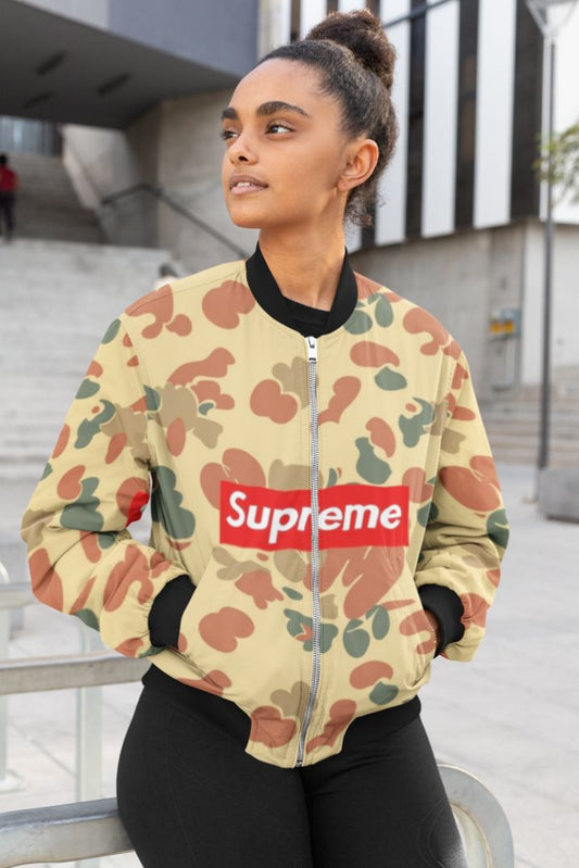 Sup Flower Female Bomber Jacket