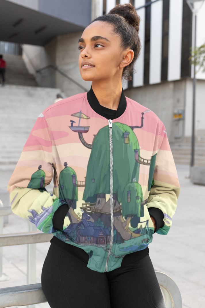 Trance Nature Female Bomber Jacket