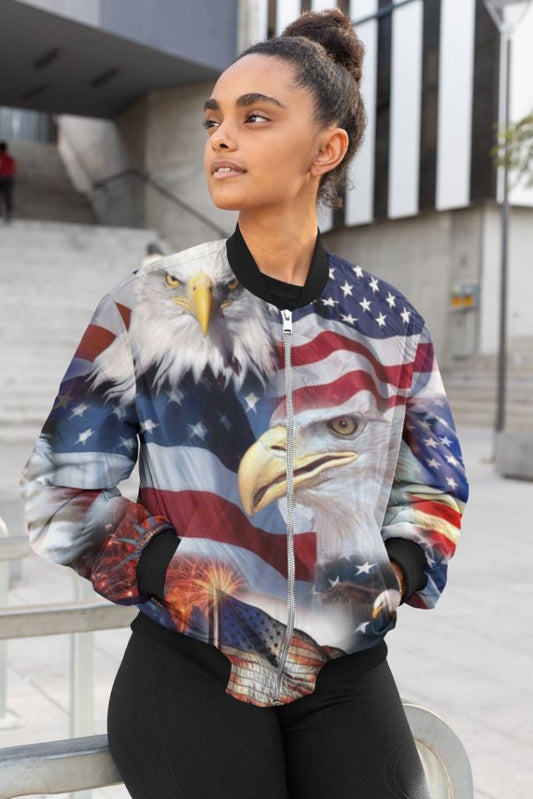 USA Ealgle Female Bomber Jacket