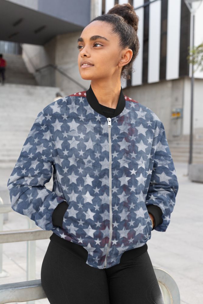 US Army Stars Female Bomber Jacket