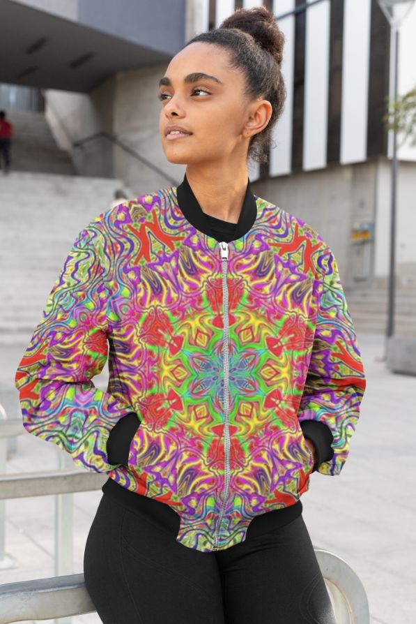 Ultraviolet Female Bomber Jacket