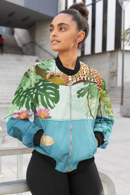 Welcome to the Jungle Female Bomber Jacket