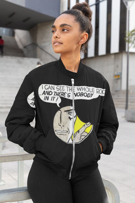 Whole Room Pop Art Female Bomber Jacket