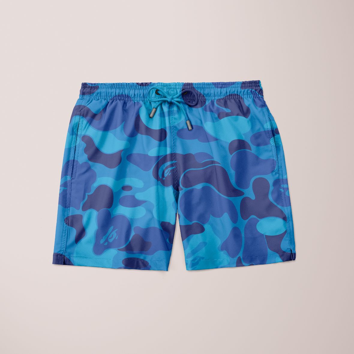 Alpine Blue Retro Shorts