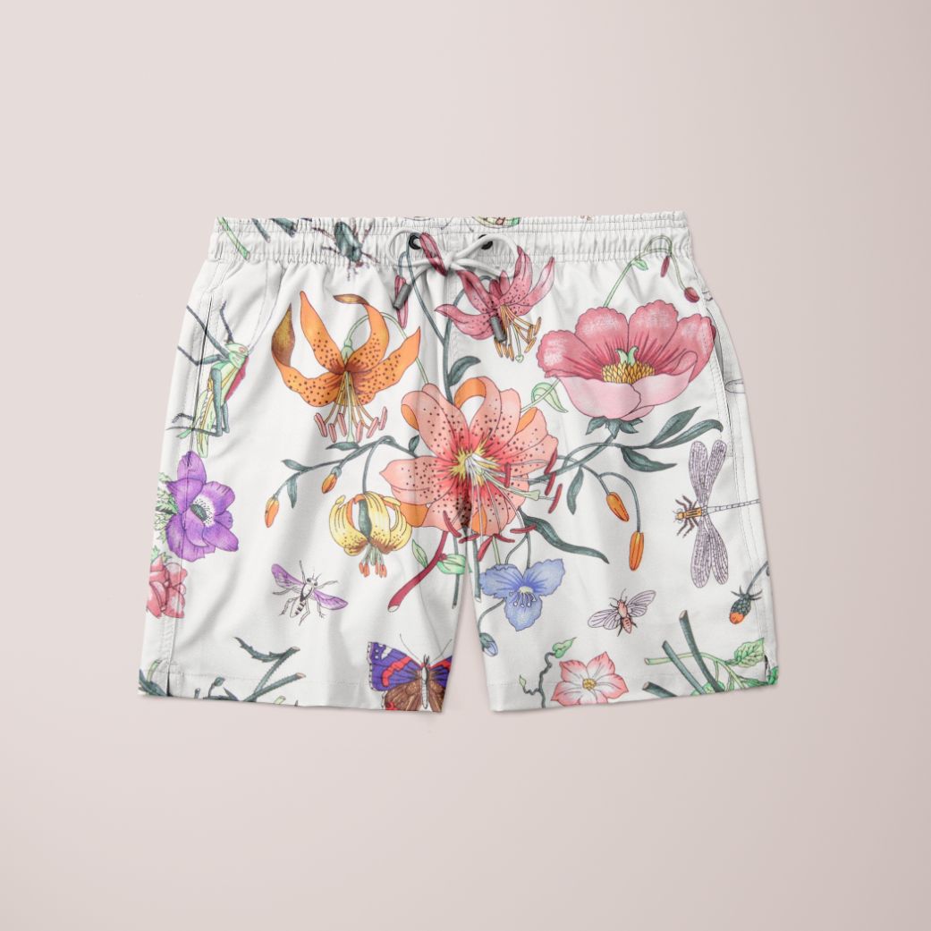 Alpine Flower Style Shorts