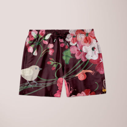 Alpine Pink Flowers Shorts