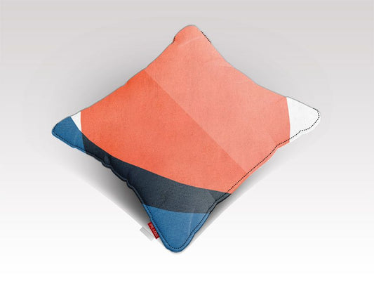 BLUE AND RED ART Cushion/Pillow