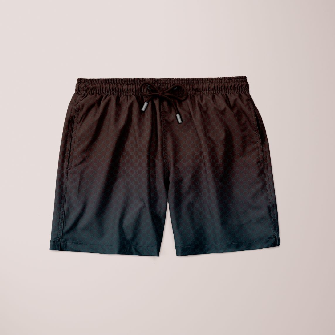 Blue Brand pattern Shorts