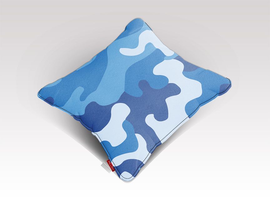 Blue Camo 2 Cushion/Pillow