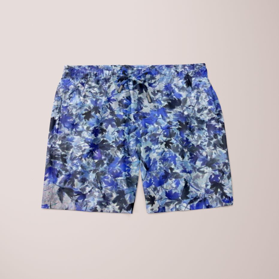 Blue Leafs Shorts