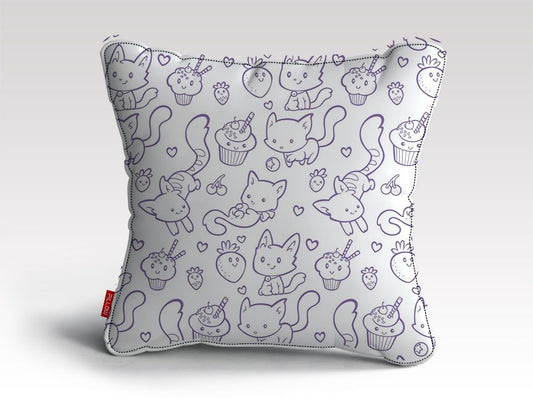 Cakes and Cats 3 Cushion/Pillow