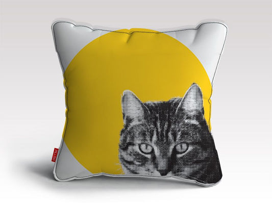 Cat stare Kid's sweater (2) Cushion/Pillow