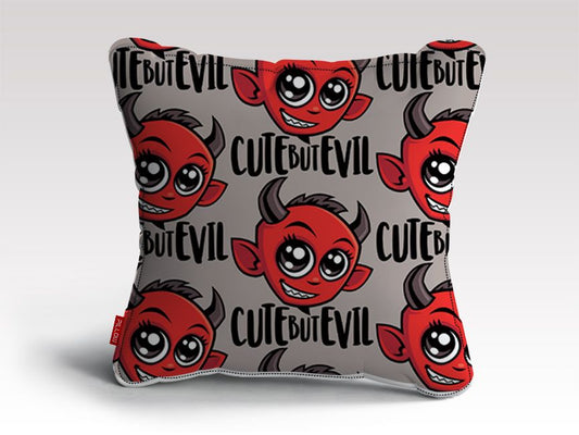 Cute But Evil Pattern Cushion/Pillow