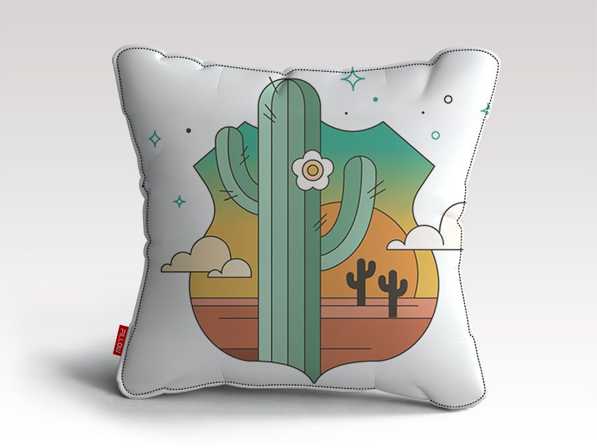 Deserted-Route-Vector Perception Cushion/Pillow