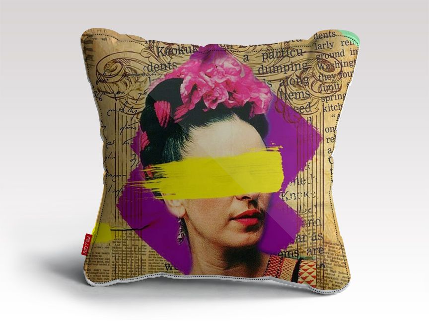 FRIDA KAHLO - COLLAGE ART Cushion/Pillow