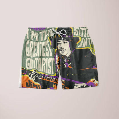 Guitar God Pop Art Quote Shorts