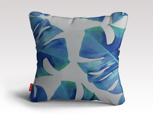 MONSTERA EXOTICA - AZURE Cushion/Pillow