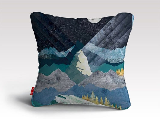 Mountain Sonnet Moonlit Stanza Cushion/Pillow