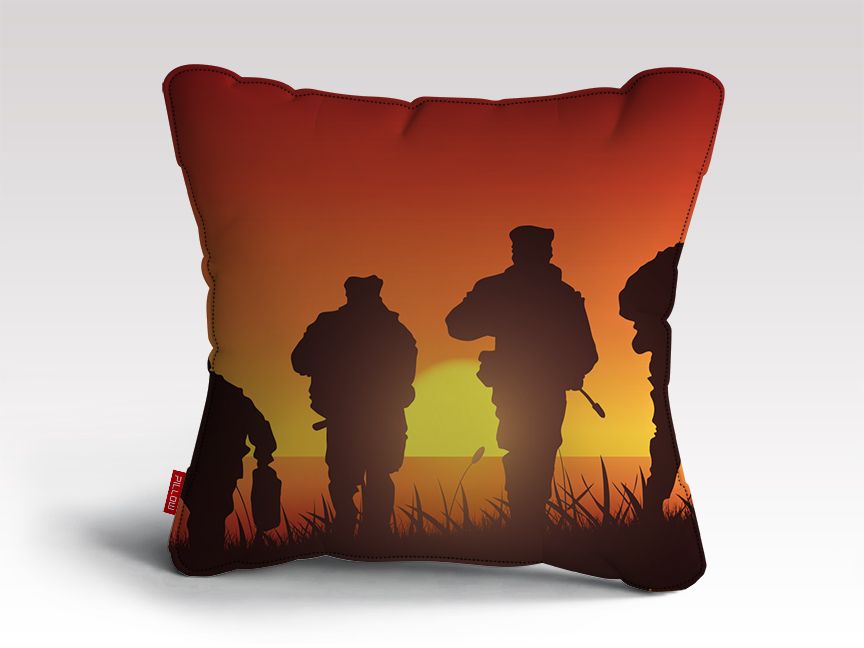 Navy Seal Training Silhouette Cushion/Pillow