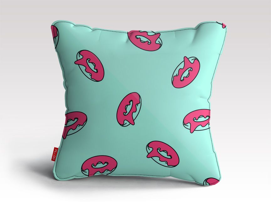 PINK GLAZED DONUTS PATTERN Cushion/Pillow