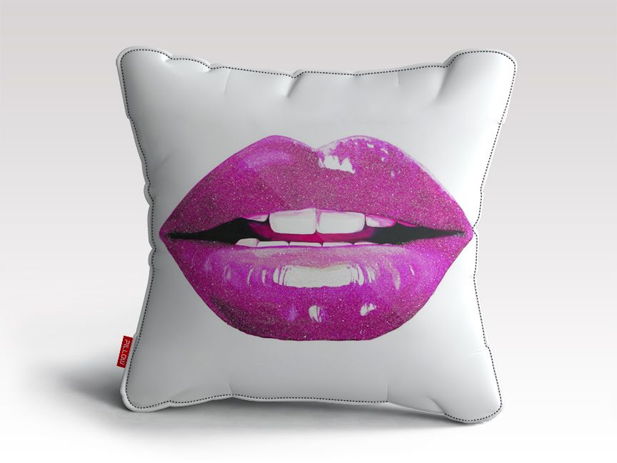 PURPLE LIPS Cushion/Pillow