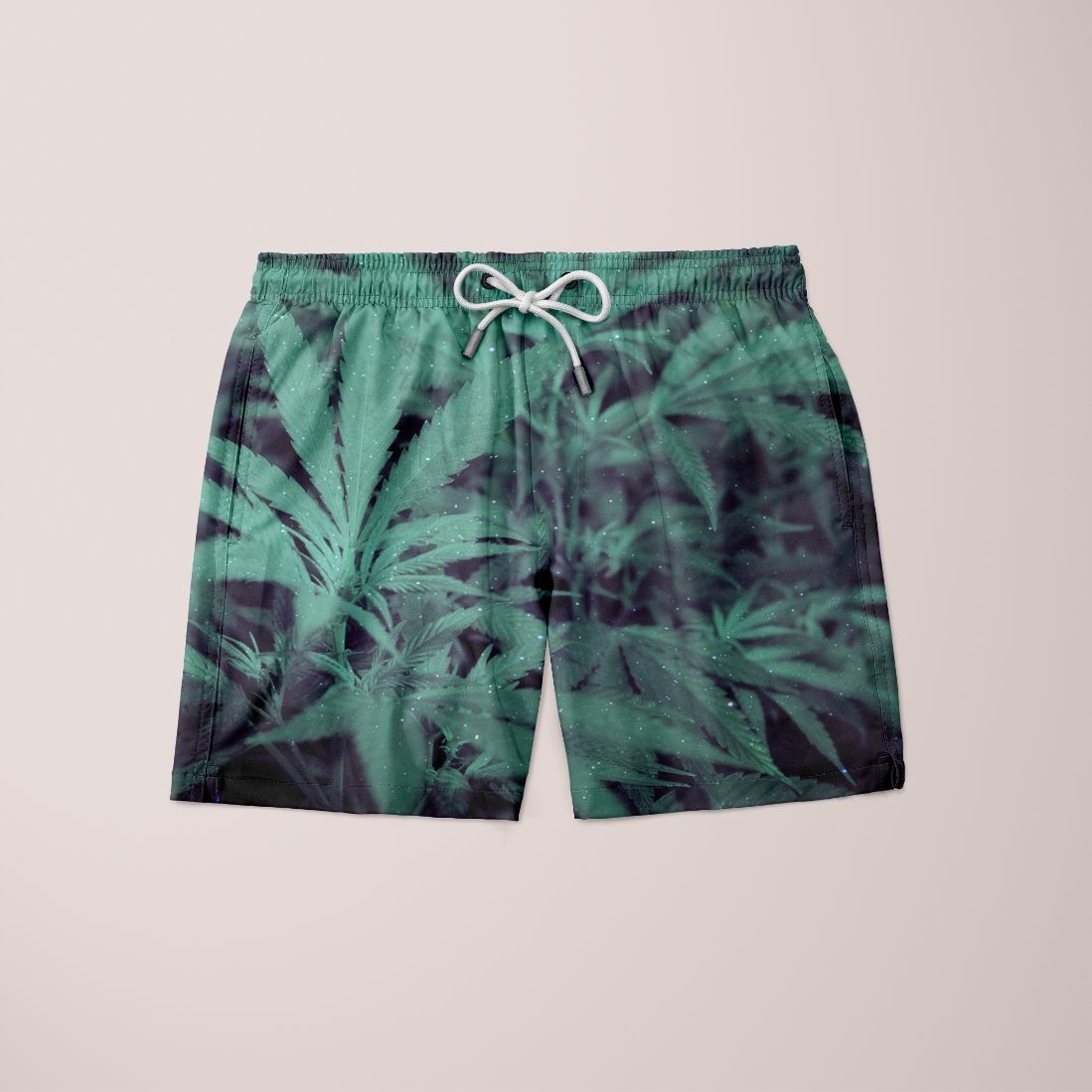 Pegged Night Weed Shorts