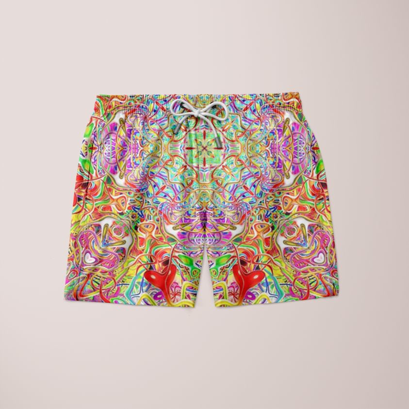 Quatrain Hearts Shorts