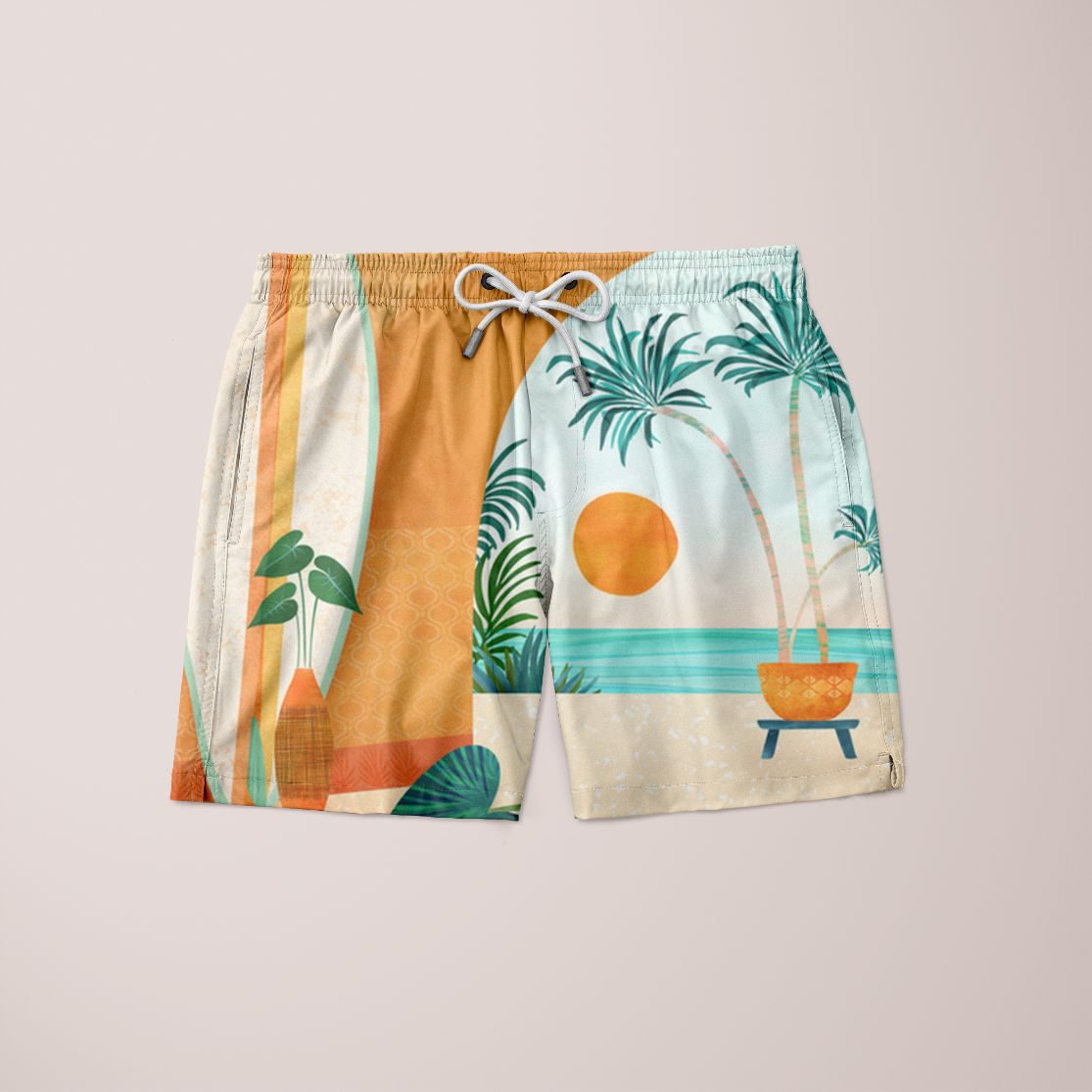 Seaside Surf Retreat Shorts