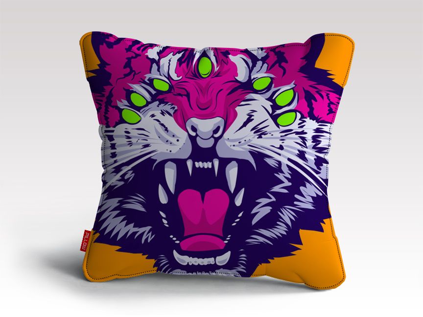 Seven Eyed Tiger Cushion/Pillow