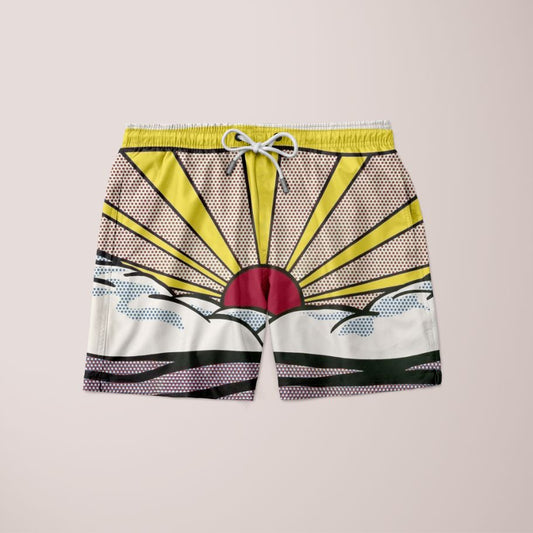 Sky Pop Art Shorts