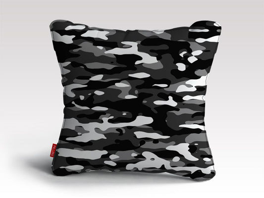 Snow Camouflage Pattern Plakat Cushion/Pillow