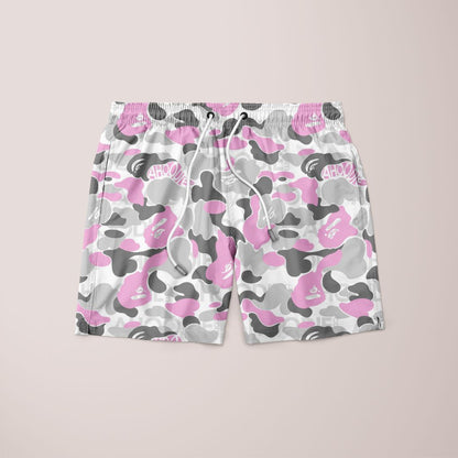 Trance Pink Pattern Shorts