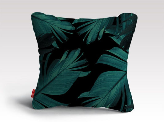 Tropical Banana Night Leaves Cushion/Pillow