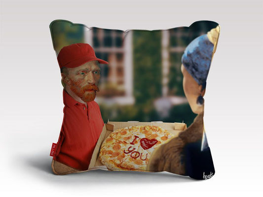 VANG GOGH'S PIZZA Cushion/Pillow