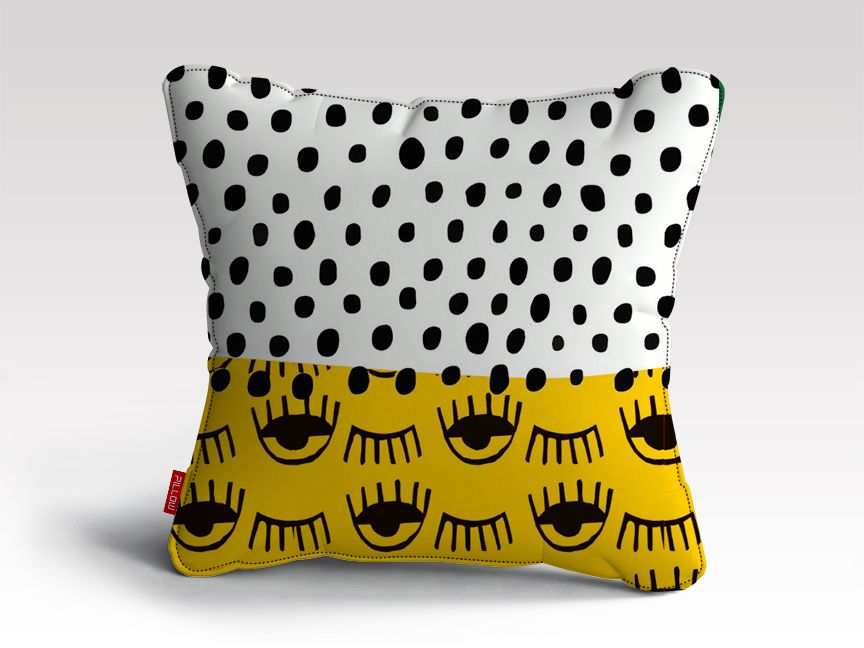 Yellow Traditional Moroccan Pattern by ARTERESTING Poster Cushion/Pillow