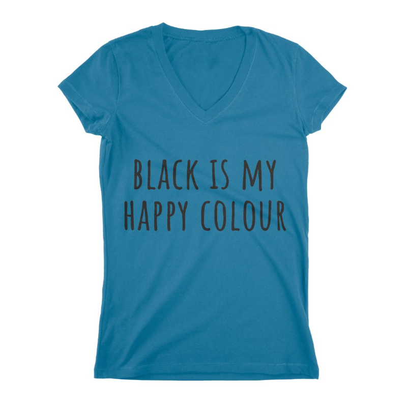 Black is My Happy Color Women T-shirt