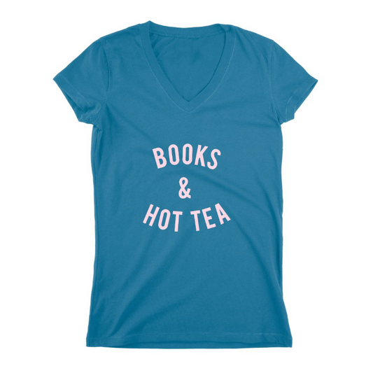 Books And Hot Tea Women T-shirt