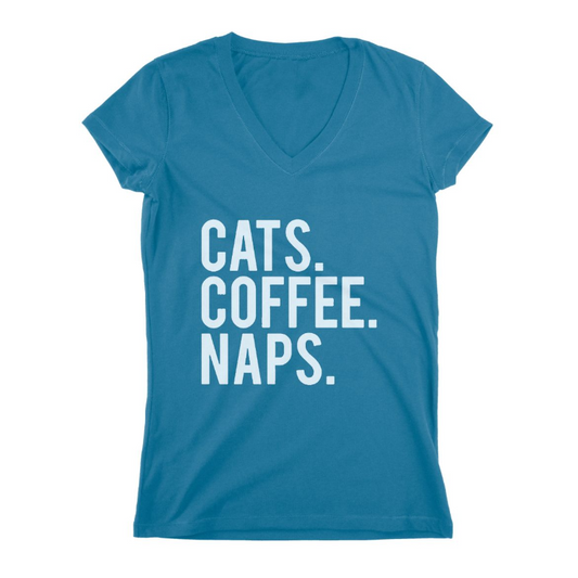 Cats Coffee Naps Women T-shirt