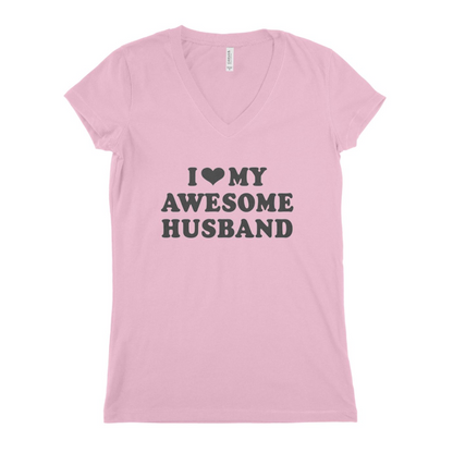 I Love My Awsome Husband Women T-shirt