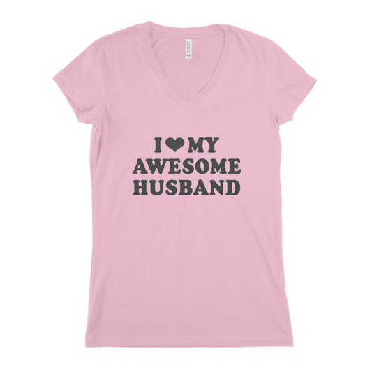 I Love My Awsome Husband Women T-shirt