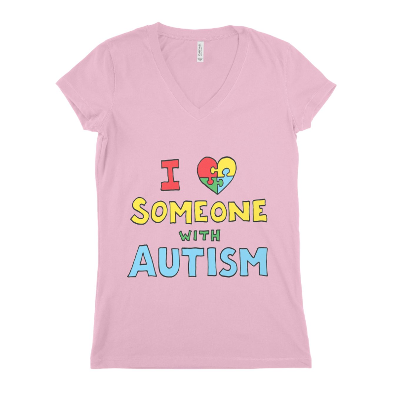 I Love Someone With Autism Women T-shirt