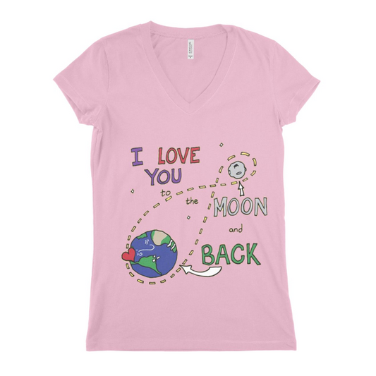 I Love You Moon And Back Women T-shirt