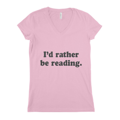 I,d Rather Be Reading Women T-shirt