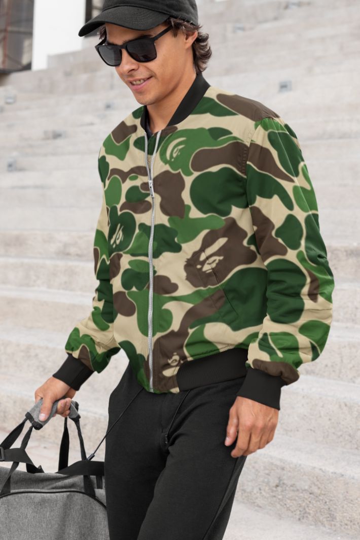 Army Dots Camofludge Bomber Jacket