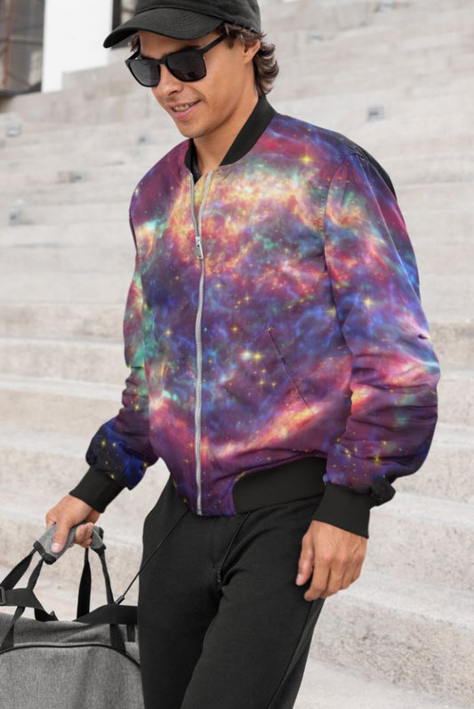 Galaxy Paint Bomber Jacket